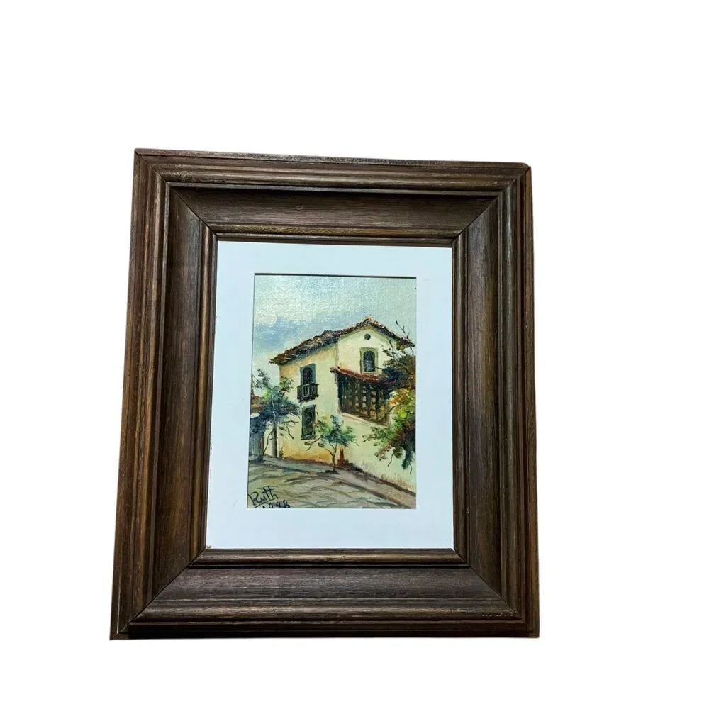 Original Framed Oil Painting Signed Impressionist Painterly Style